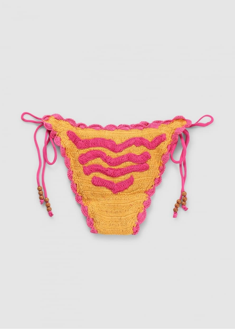 It's Now Cool Womens Sea Crochet Tri Bikini Bottoms In Sea-me