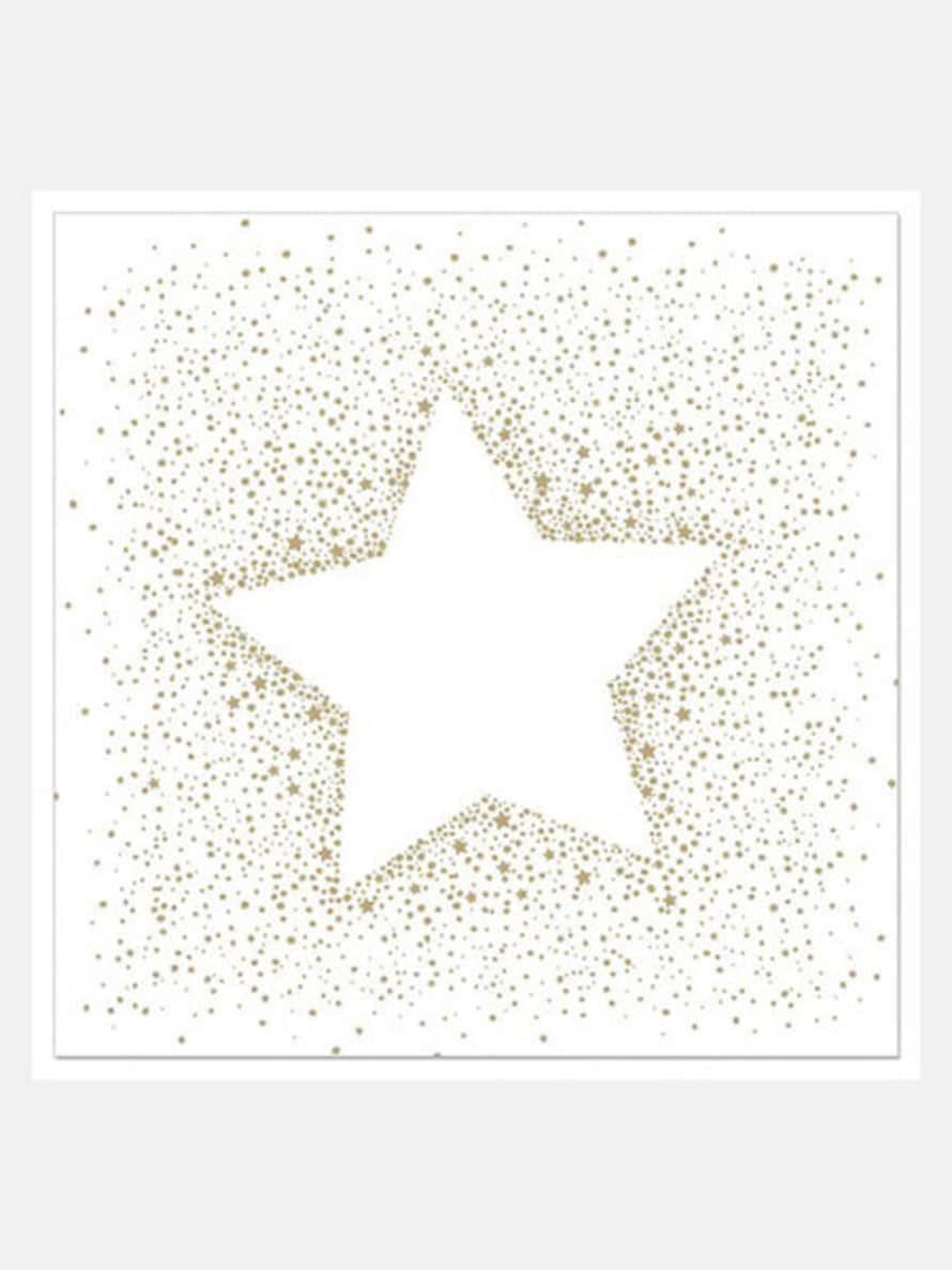 ARTEBENE White Festive Star Napkins