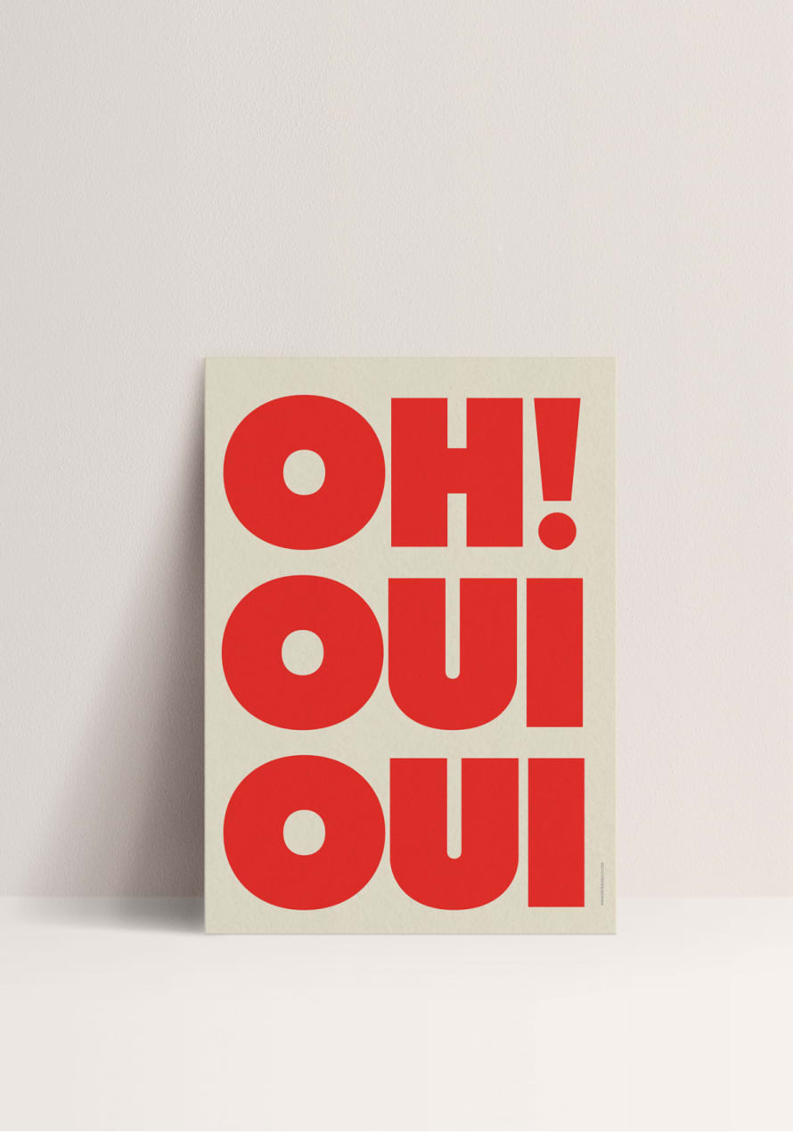 PAPIER AND CO Poster - Oh! Oui Oui 50 x 70 cm 