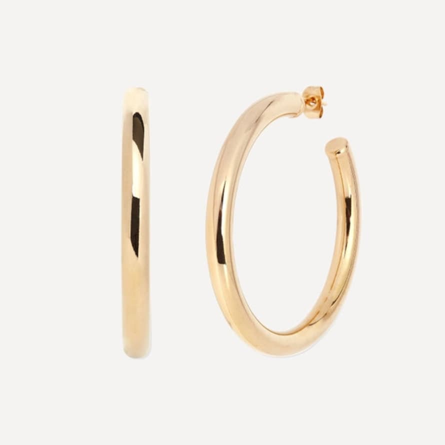 NULA Extra Large Hoops - Gold