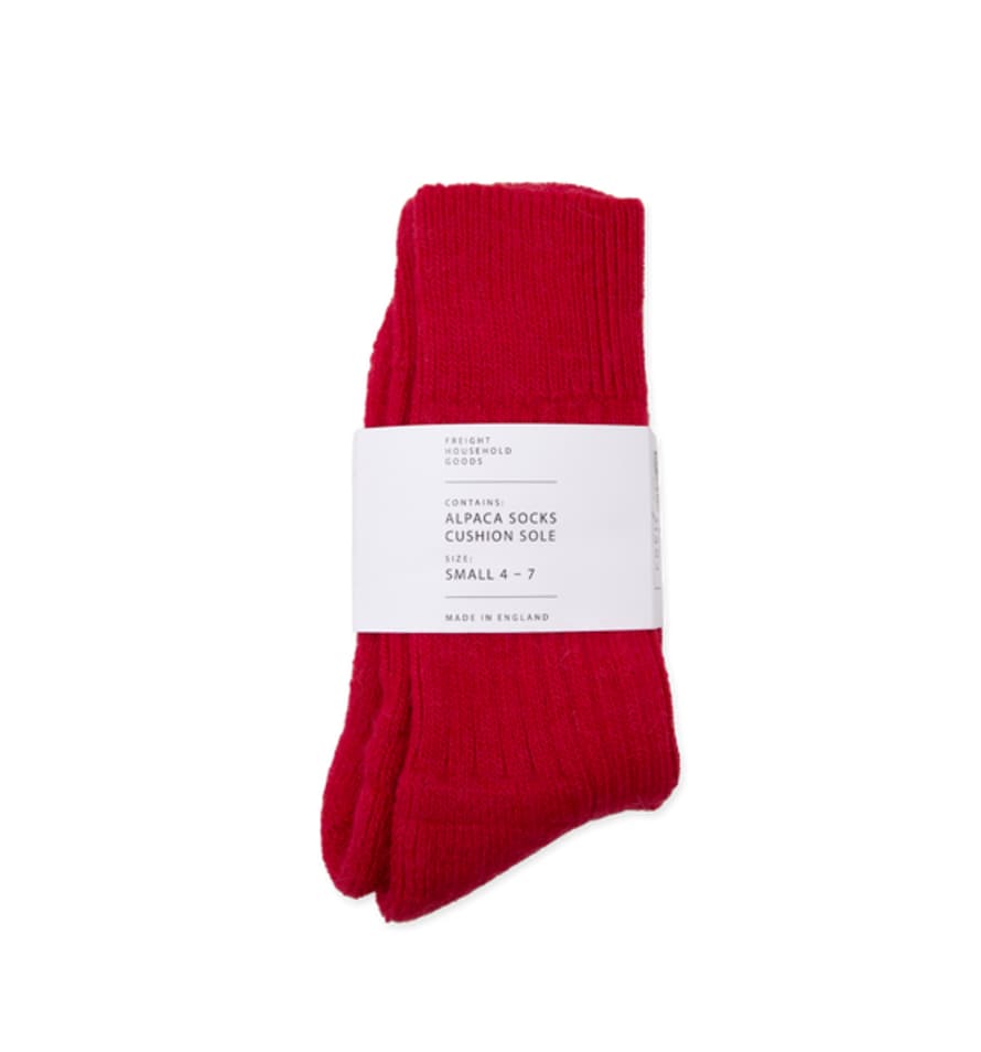 Freight HHG Alpaca Wool Blend Socks, Red