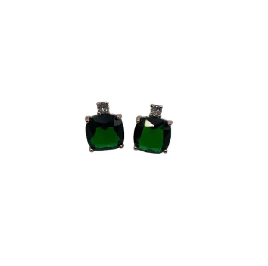 SIXTON LONDON Sixton Emerald Sparkle Earrings