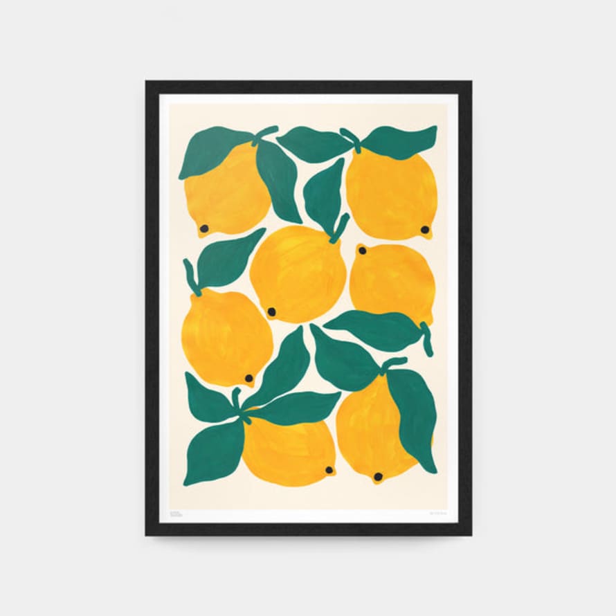 Liv Lee A1 Unframed Lemons Print