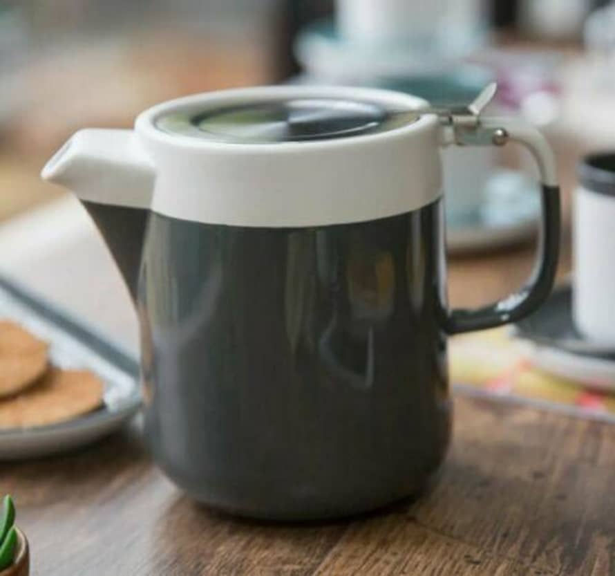 Distinctly Living Two Tone Large Grey Teapot 1.2 Litre