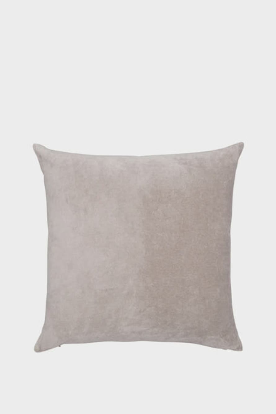 Niki Jones - Velvet Linen Square Cushion Oyster