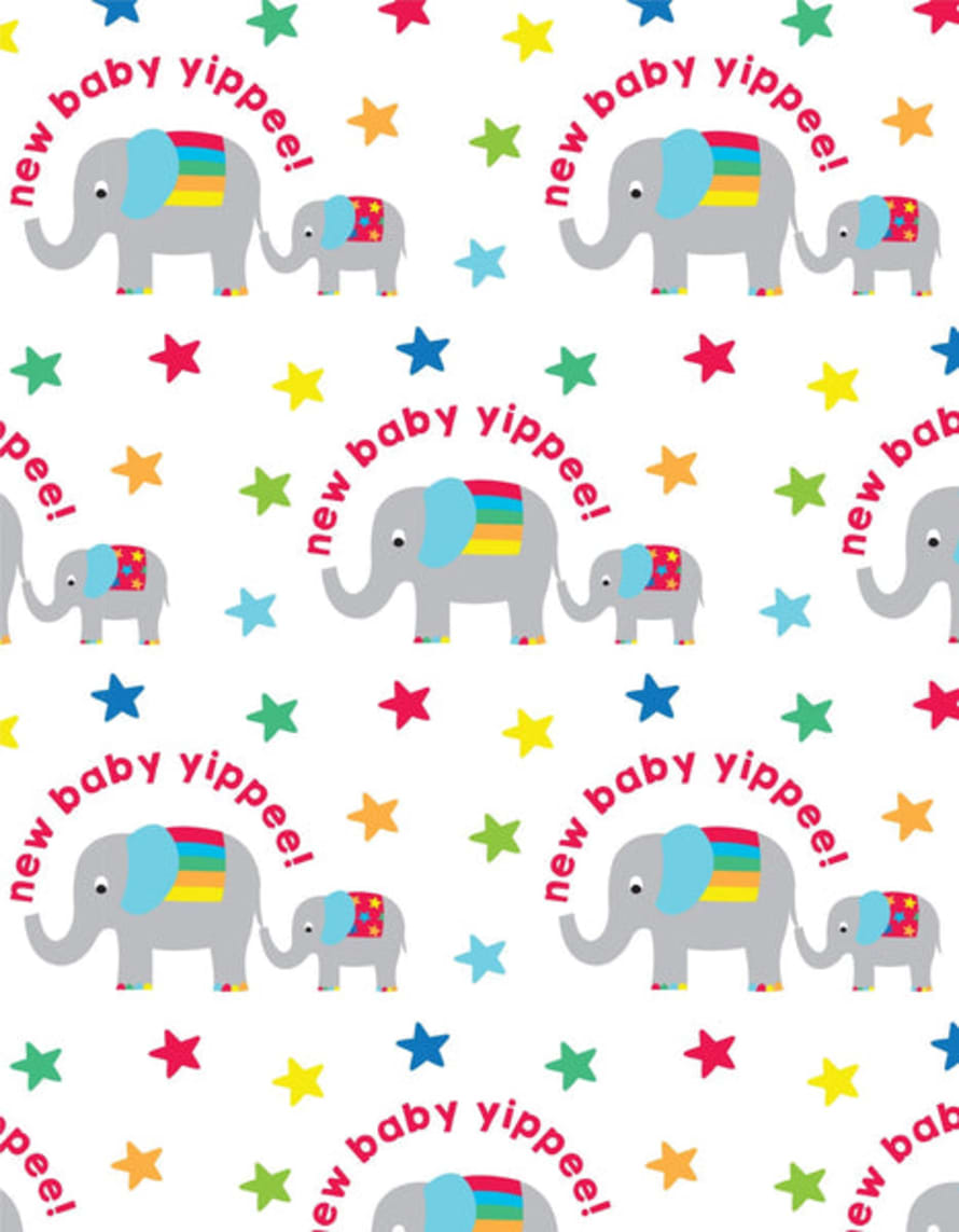 Toby Tiger 3 Sheets Baby Elly Wrapping Paper