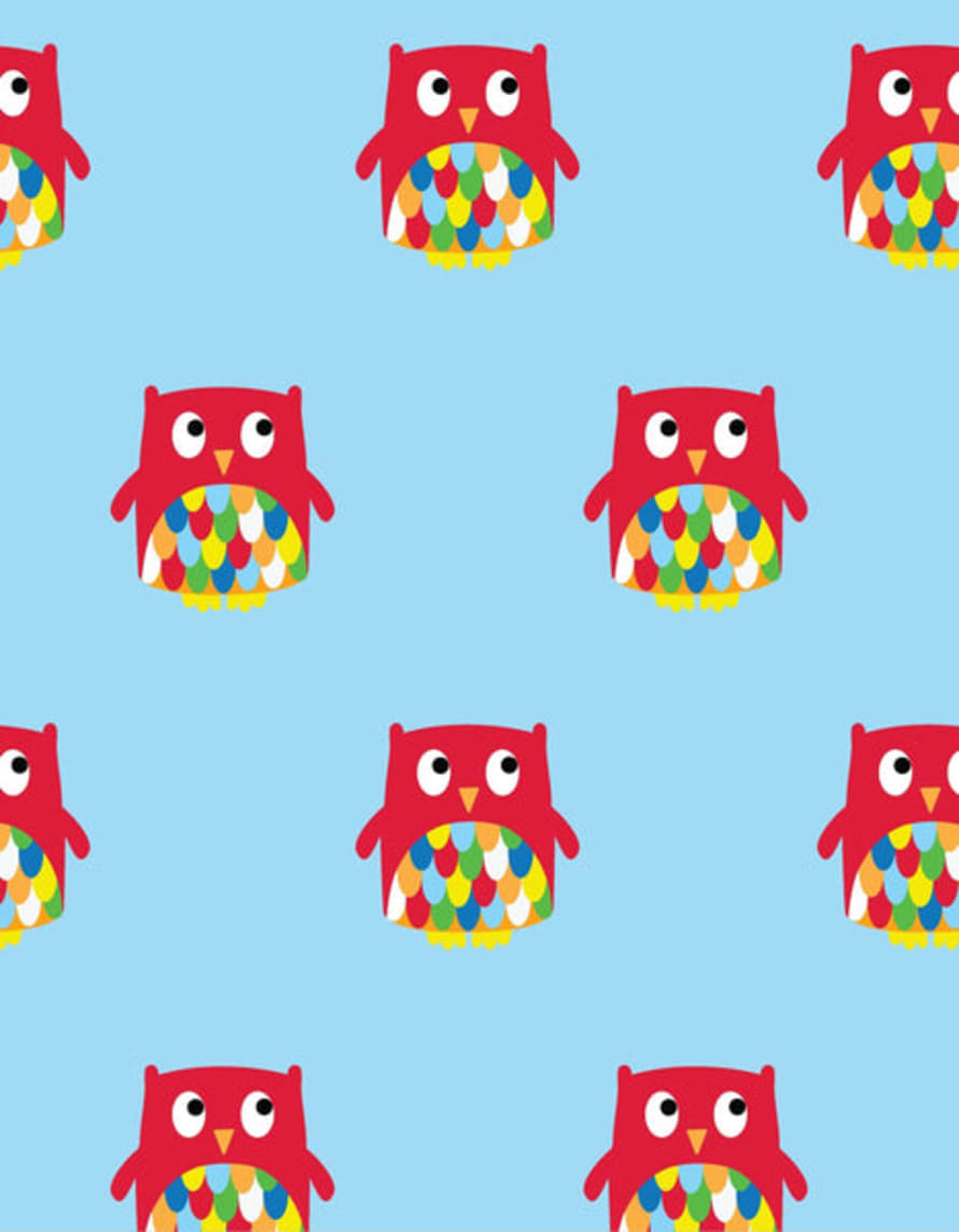 Toby Tiger 5 Sheets Owl Wrapping Paper