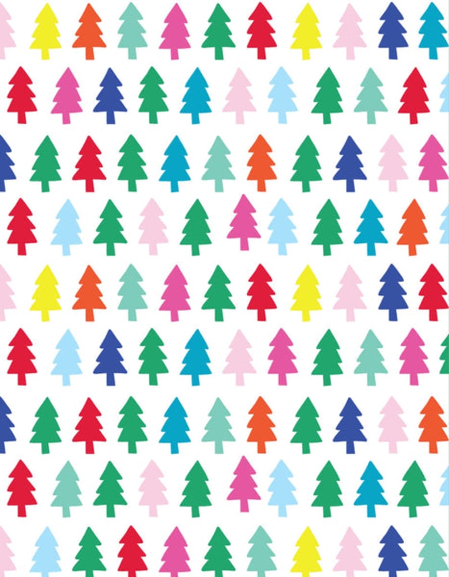 Toby Tiger 5 Sheets Christmas Tree Wrapping Paper