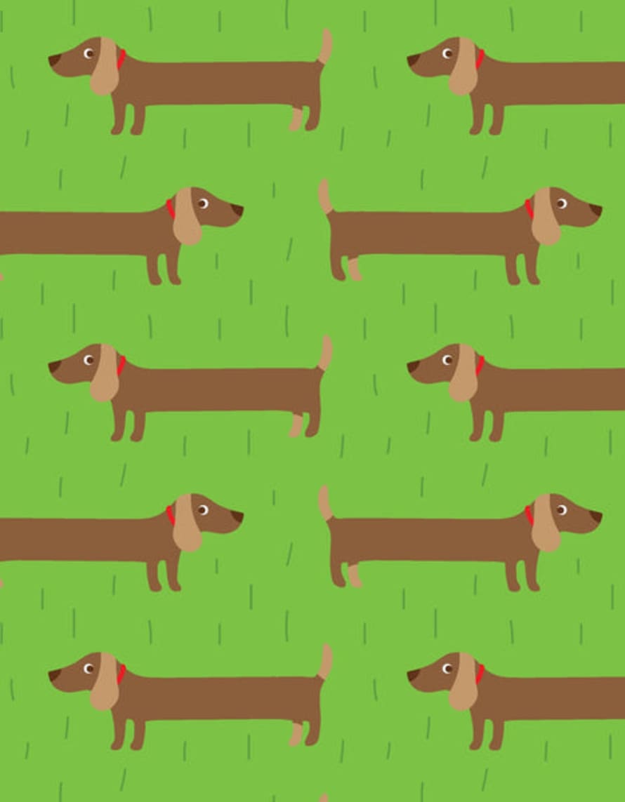 Toby Tiger 3 Sheets Sausage Dog Wrapping Paper