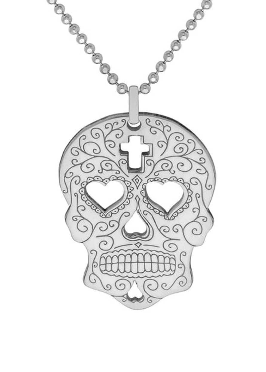 carter Gore Sugar Skull Large Pendant Necklace