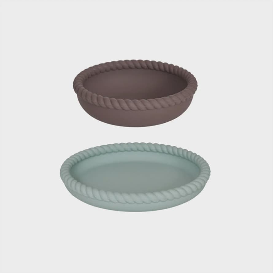 OYOY Mellow Plate And Bowl Colour. Pail Mint