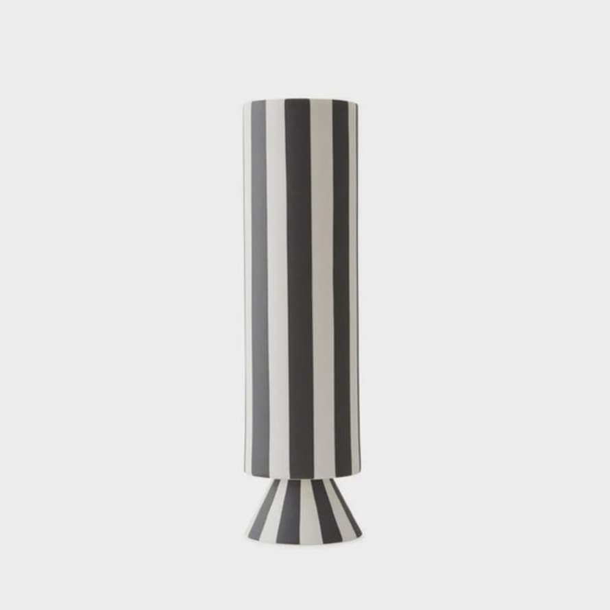 OYOY Toppu Vase - White/black