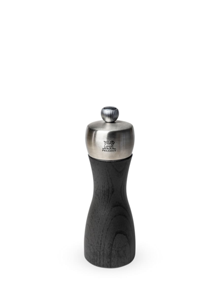 Peugeot Fidji Manual Wooden And Stainless Steel Pepper Mill, Graphite 15 Cm - 6"