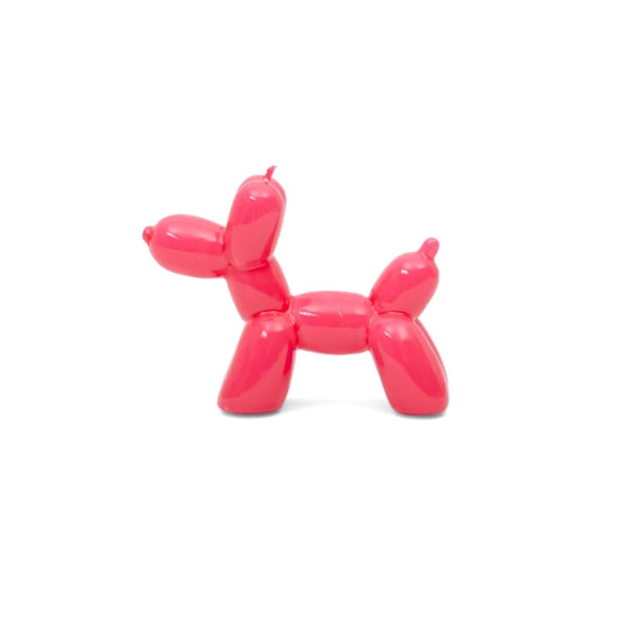 HELIO FERRETI Magenta Balloon Dog Candle - Hand Painted