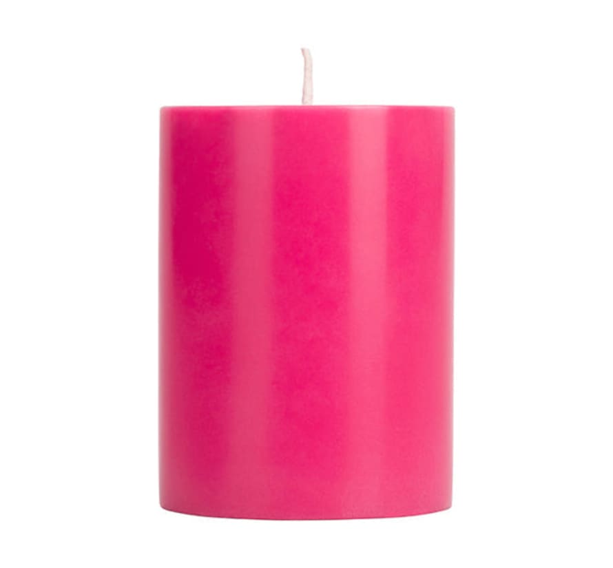 British Colour Standard Neyron Rose Eco Pillar Candle, 10cm