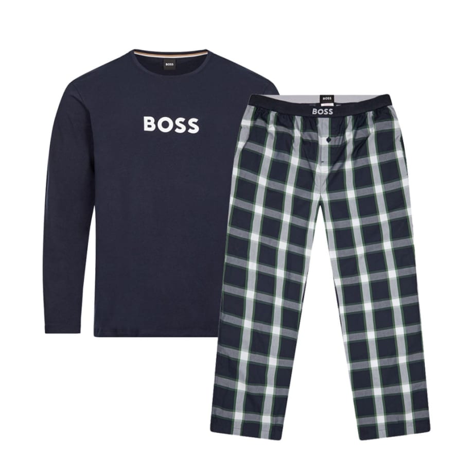 Boss Pyjama Set - Open Green