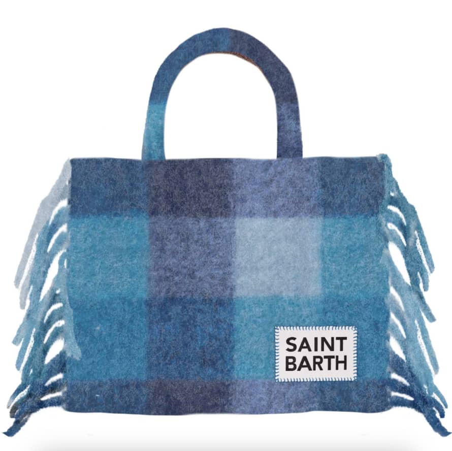 MC2 Saint Barth Colette Blanket Bag - Blue Check
