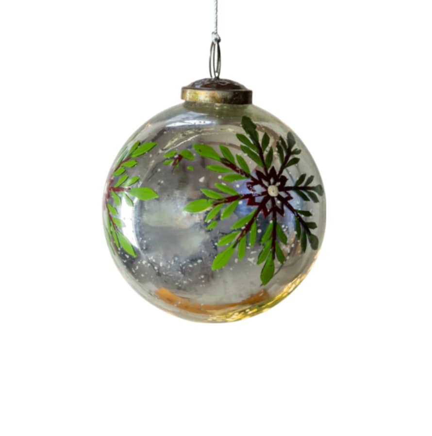 Painted Snowflake Bauble