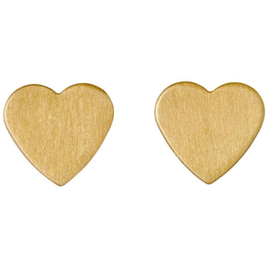 Pilgrim Vivi Gold Plated Heart Stud Earrings