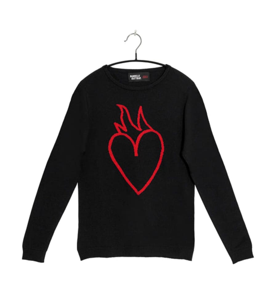 Danielle Rattray : Flaming Heart | Black Red