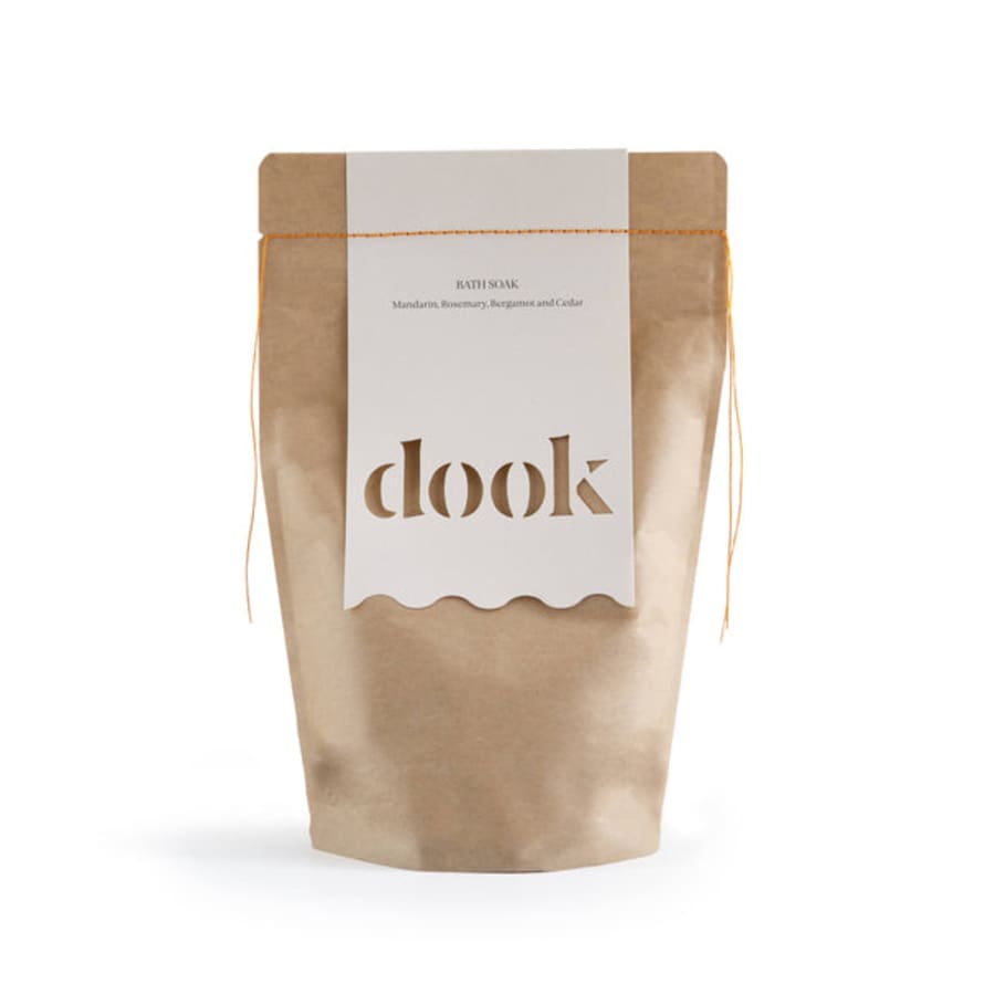 Dook Ltd Bath Soak - Mandarin, Bergamot, Rosemary & Cedar Bath Salts By Dook