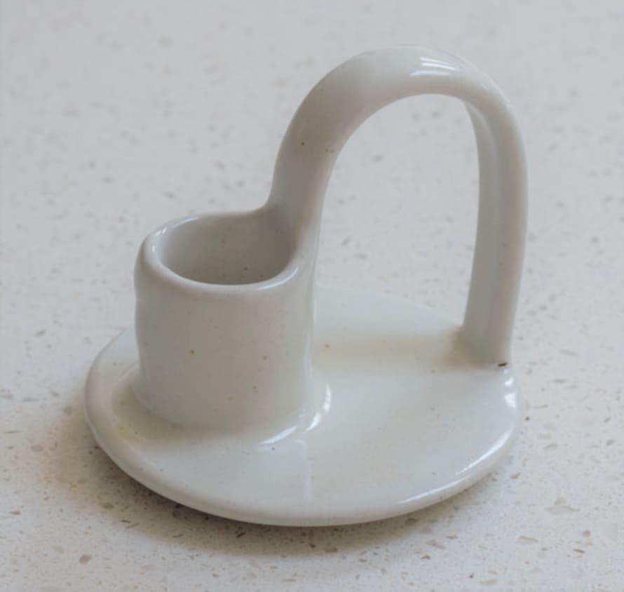 Morgan Wright Wee Willy Winkee Candle Holder - Milk