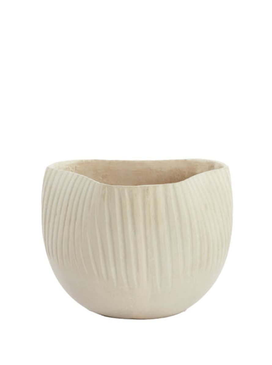 Light & Living Anta Etched Decorative Pot In Natural