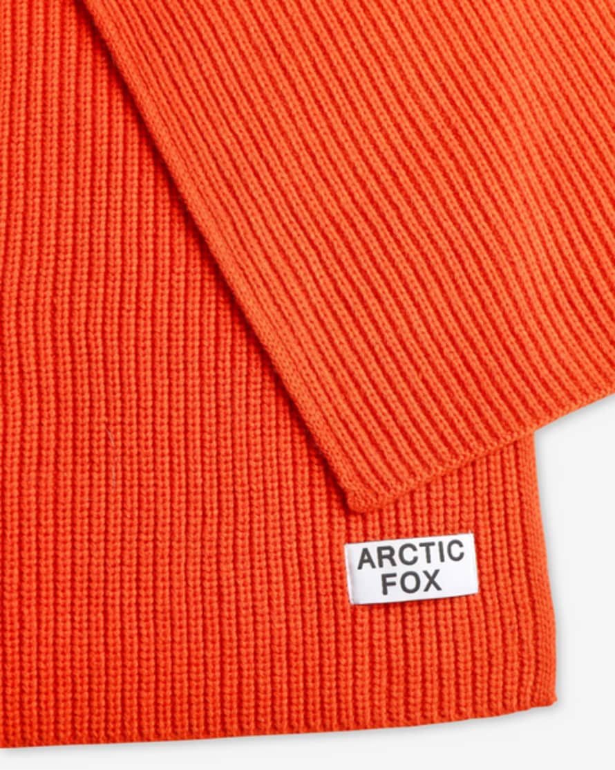 Arctic Fox The Recycled Bottle Scarf In Orange Coral