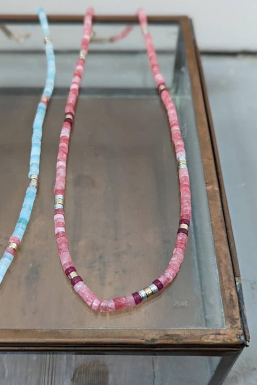 Marant Etoile Pink Crystal Necklace