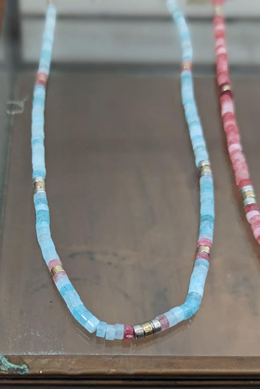 Marant Etoile Aqua Crystal Necklace
