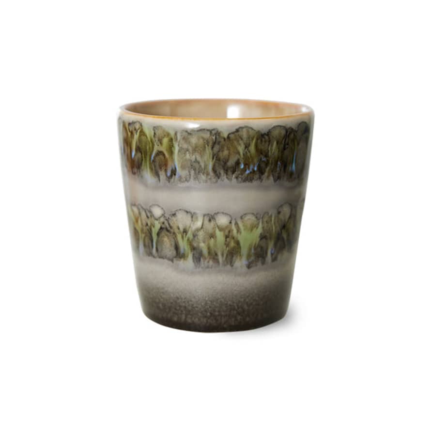 HK Living 70's Ceramics Fern Coffee Mug