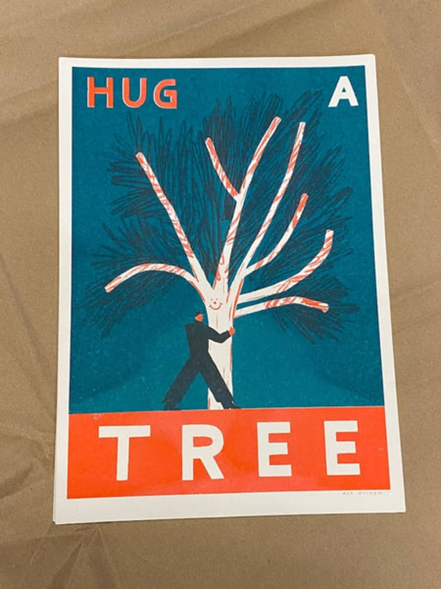 Max Machen Hug A Tree Art Print