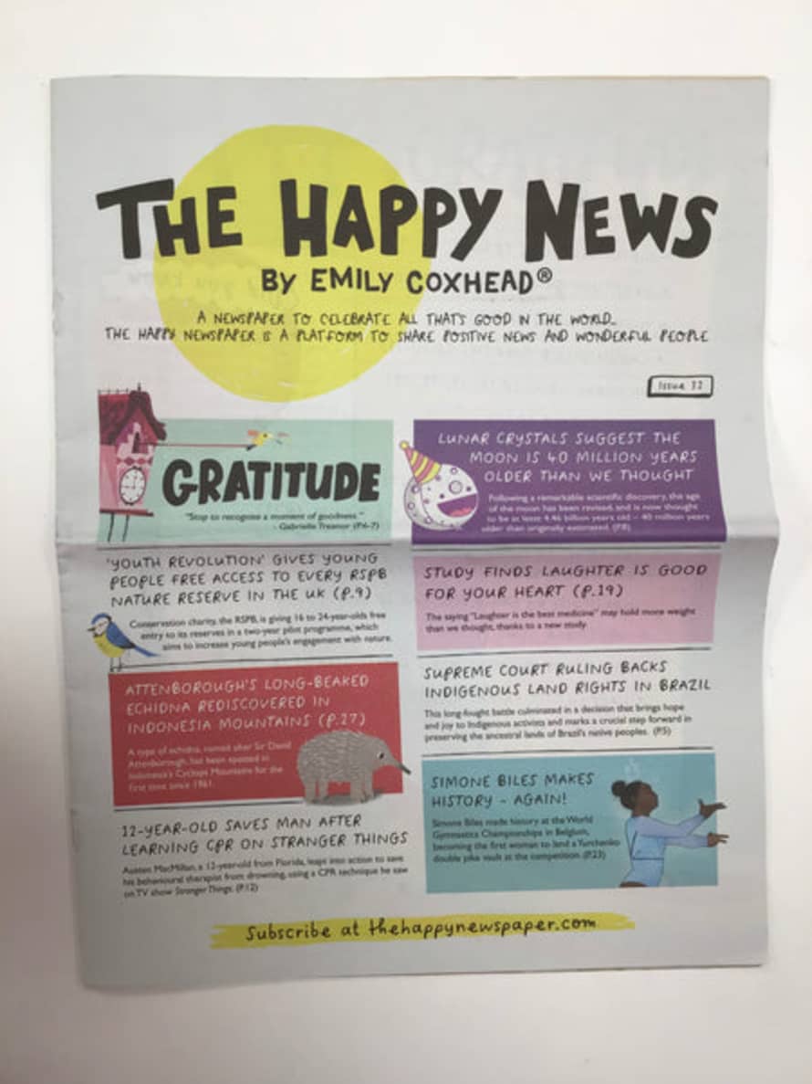 The Happy Newspaper The Happy News: Issue 32 September 2023 - Gratitude