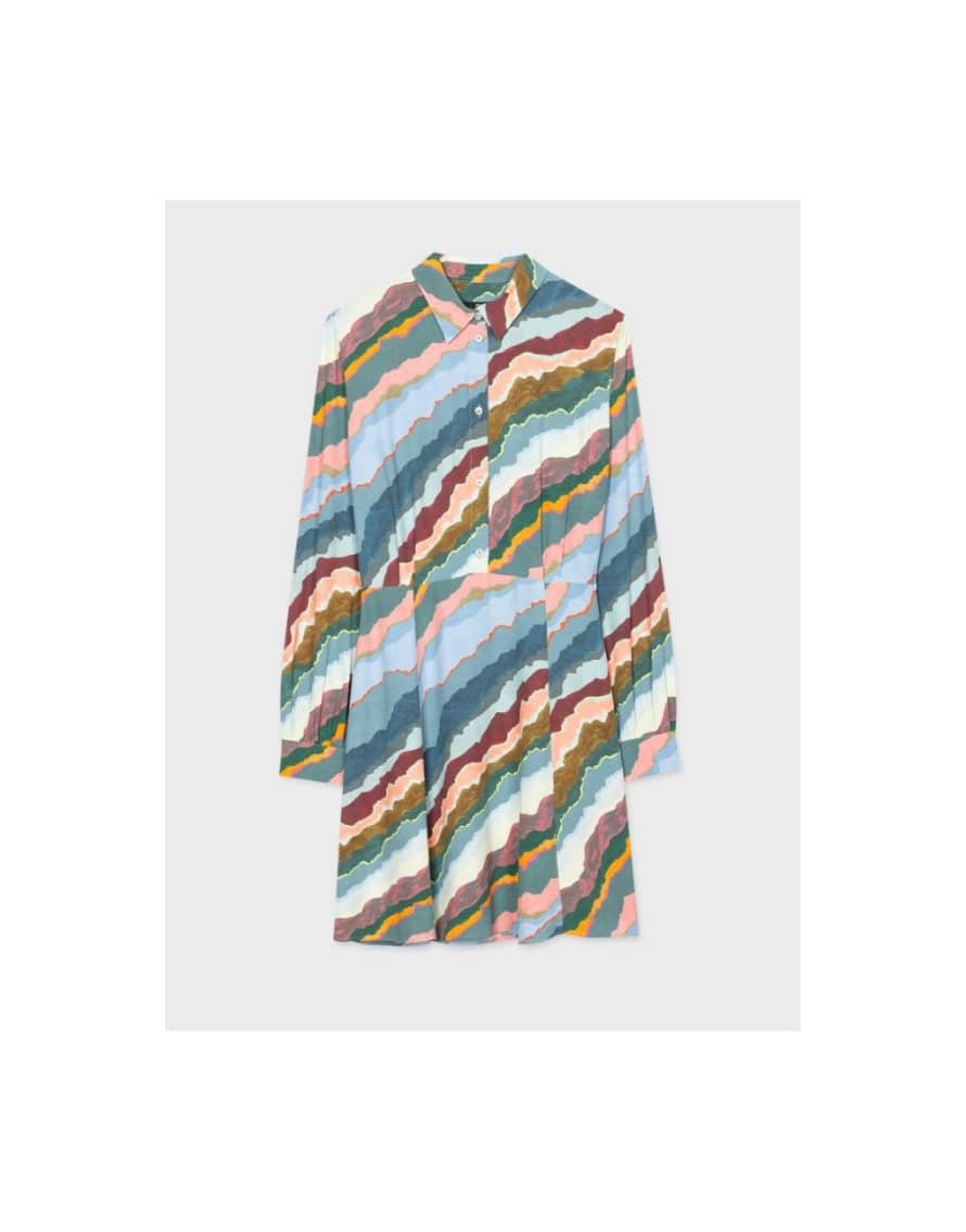 Paul Smith Paul Smith Watercolour Stripes Short Dress Col: 92 Multicolour, Size: