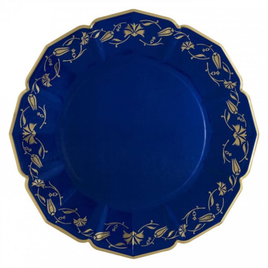 Eid Creations Iznik Floral Cobalt Dinner Plates