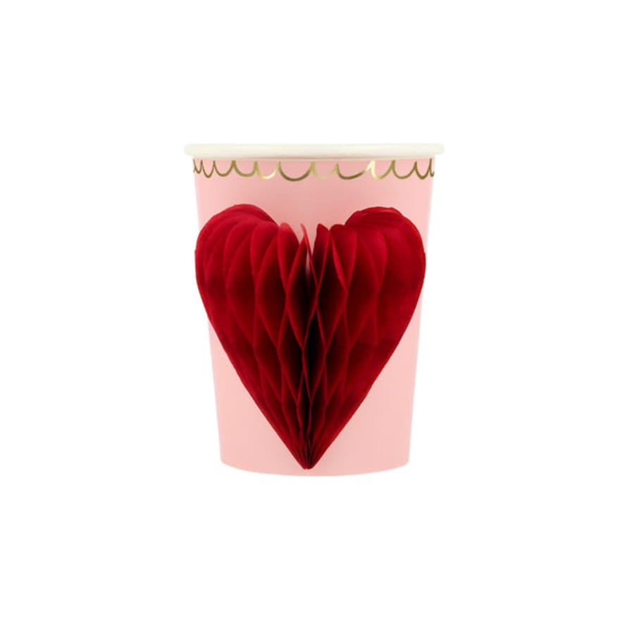 Meri Meri Honeycomb Heart Cups