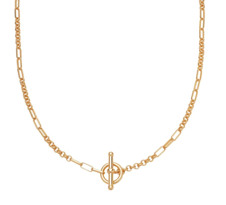Daisy London Gold Interlock Chain Necklace