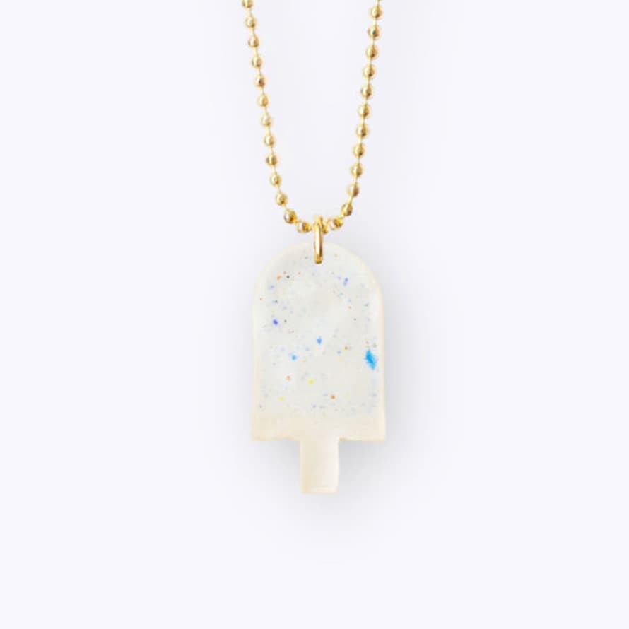 All The Things We Love Discodip Popsicle Porcelain Necklace