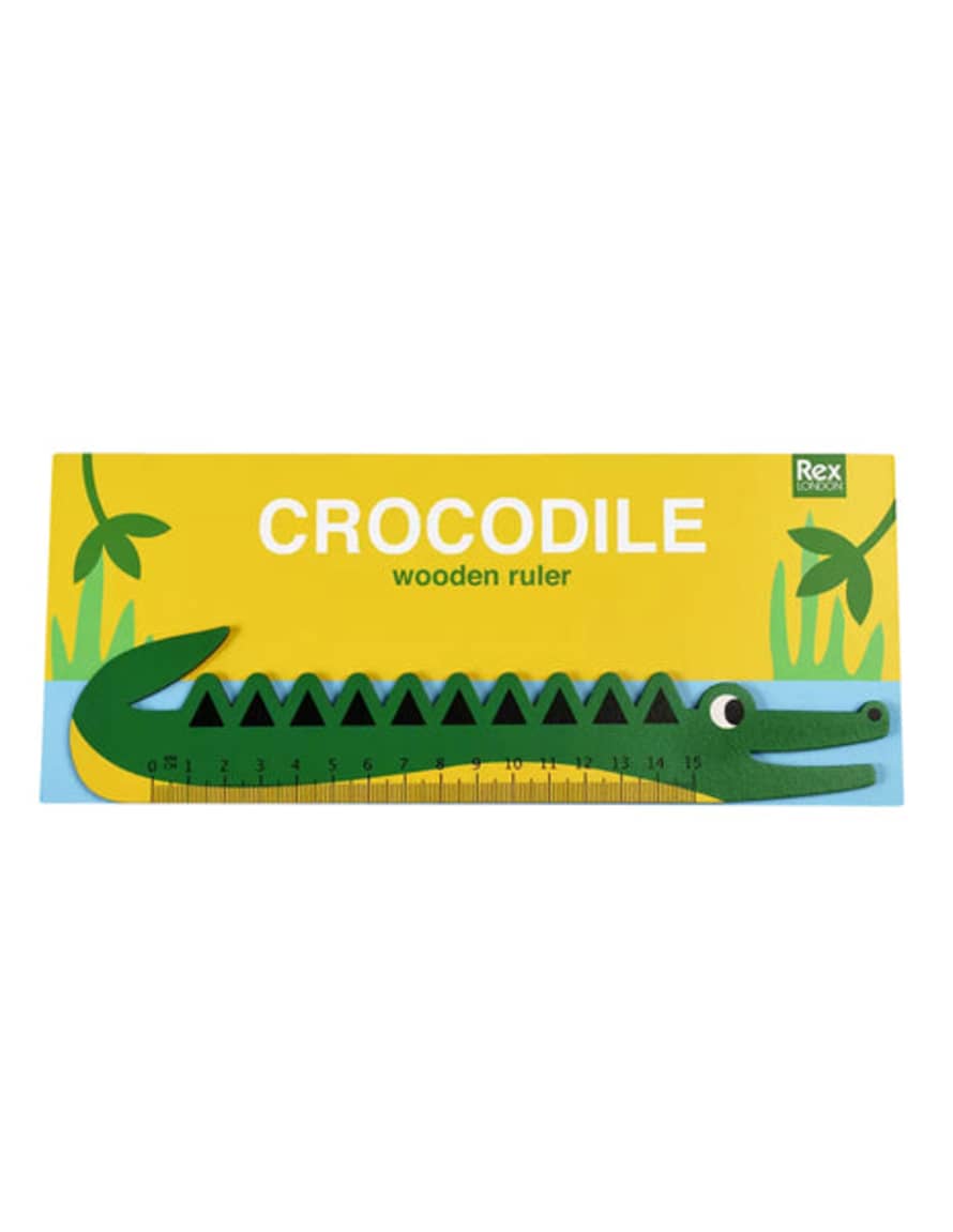 Rex London Crocodile Wooden Ruler