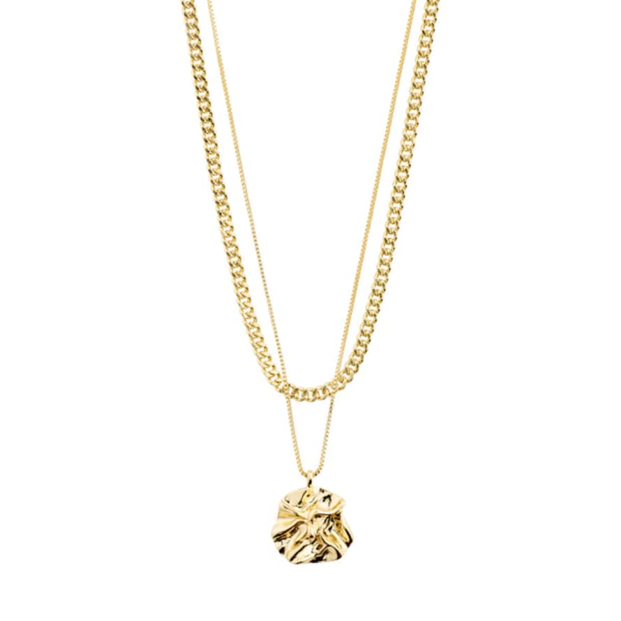 Pilgrim Willpower 2-in-1 Curb & Coin Necklace - Gold