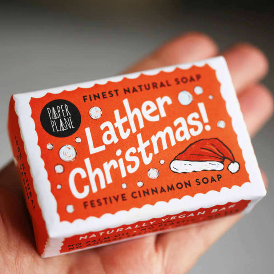 Paper Plane 100% Natural Vegan Lather Christmas Soap Bar