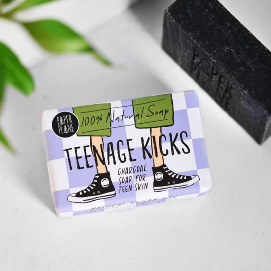 Paper Plane Teenage Kicks Natural Vegan Soap Bar For Teenagers