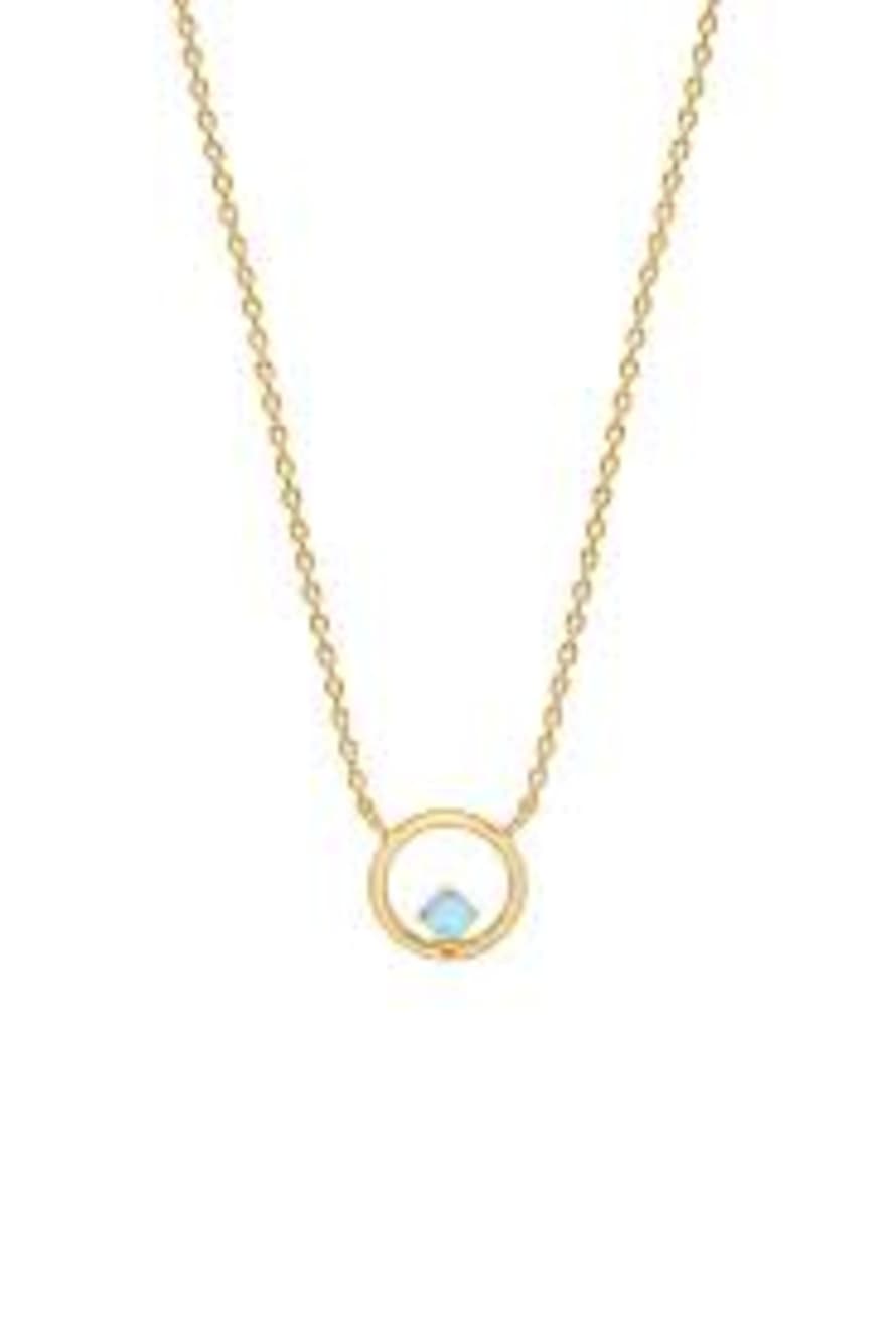 Estella Bartlett  Opal Circle Necklace - Gold Plated