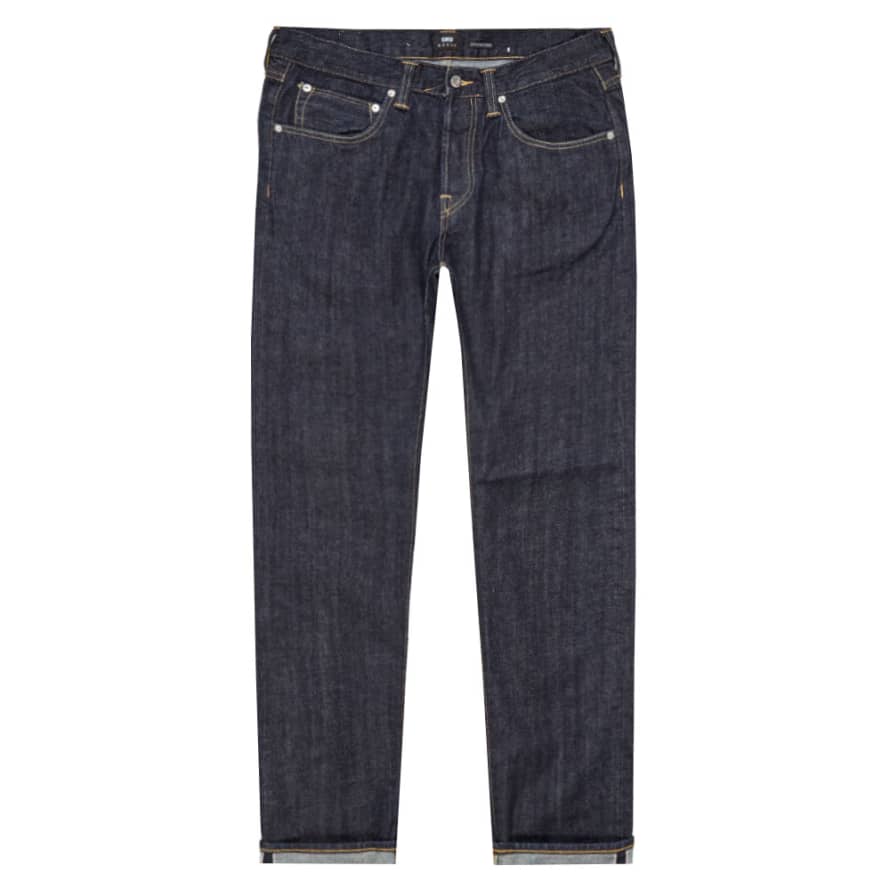Edwin ED 55 Jeans Red Listed Selvage Denim - Blue Rinsed