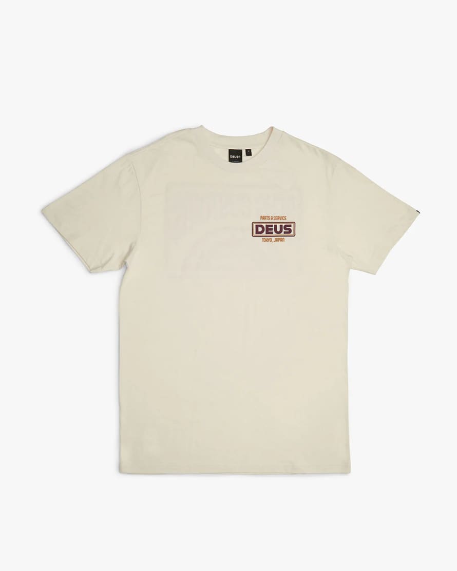 Deus Ex Machina Depot T-Shirt - Vintage White