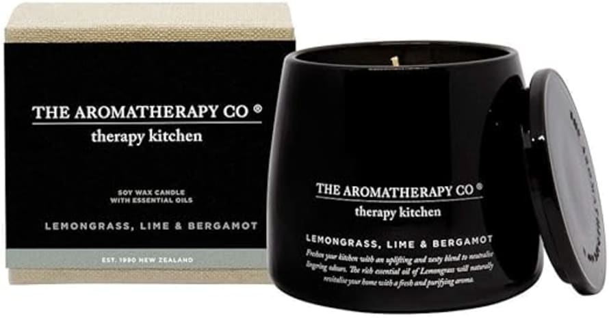 The Aromatherapy Co Aromatherapy Kitchen Therapy Candle - Lemongrass Lime and Bergamot