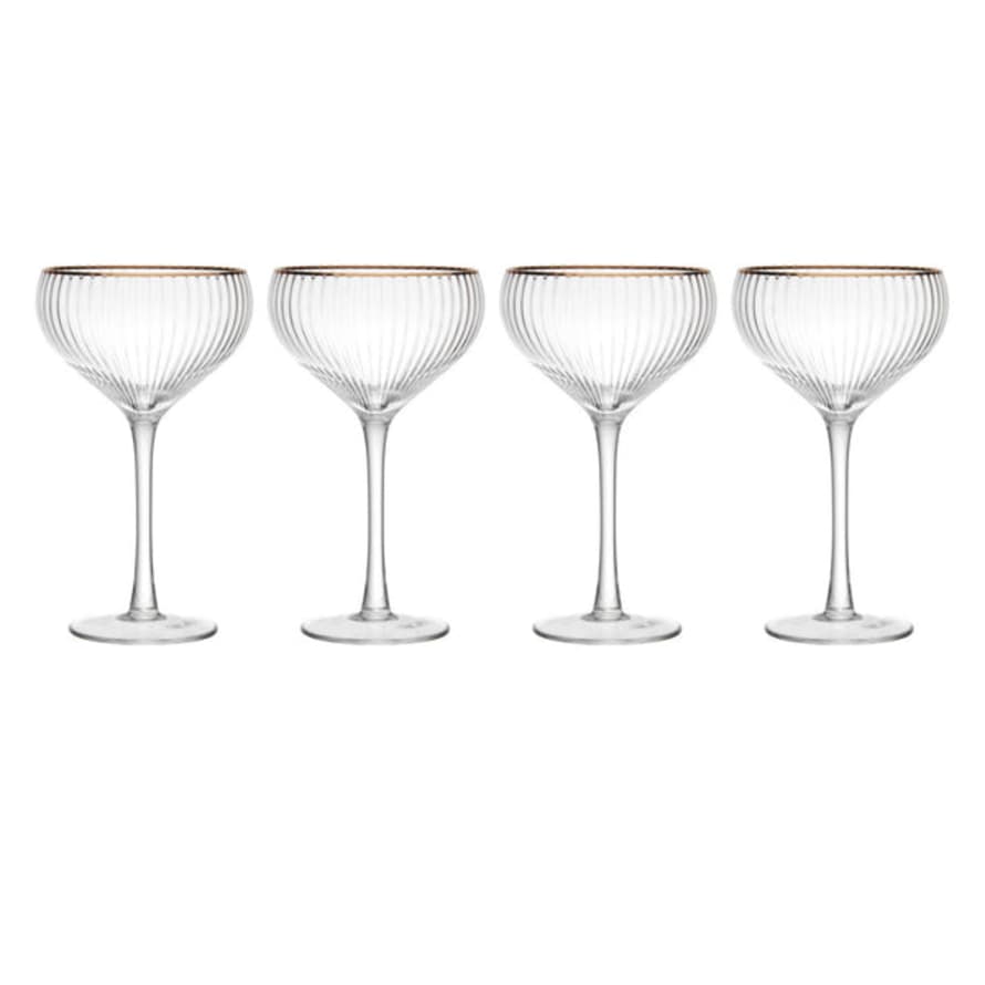 Distinctly Living Crystal Coupe Set Of 4