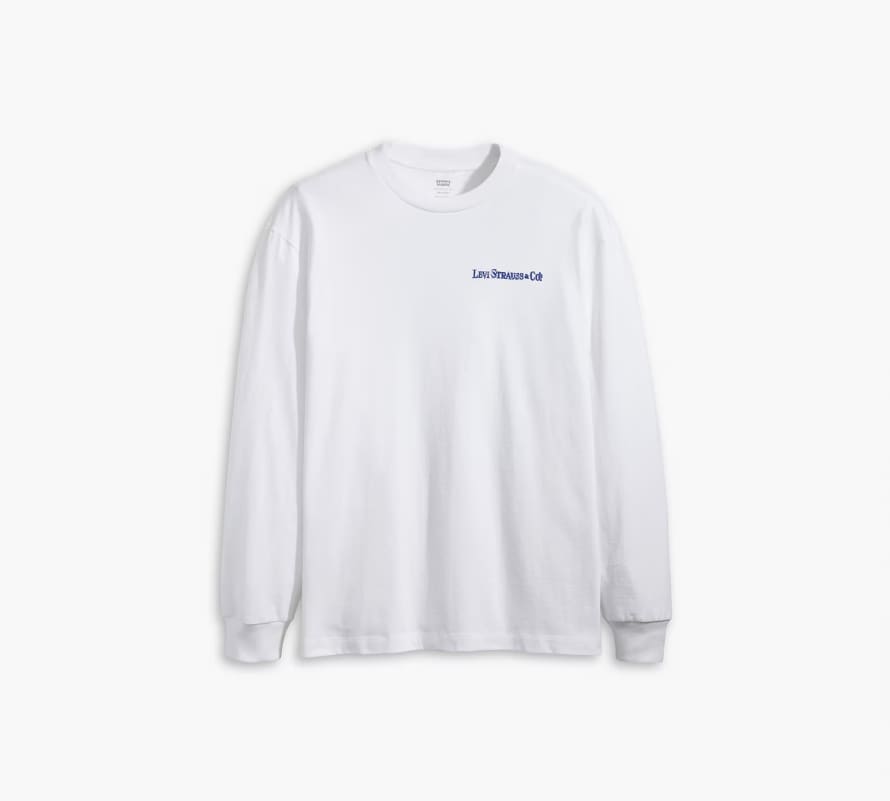 Levi's  White Graphic Authentic Long Sleeves T Shirt