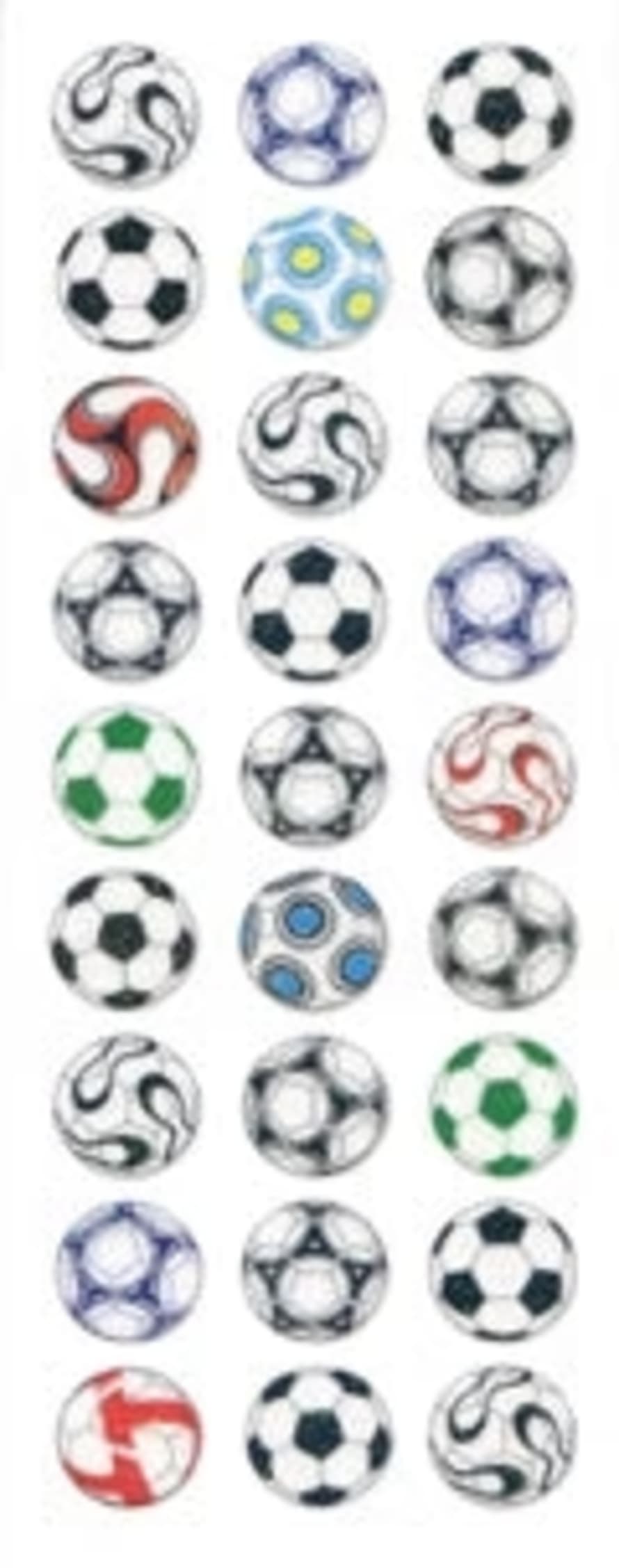 www.Japan-Best.net Cr549 Sparklies Soccer Balls Stickers
