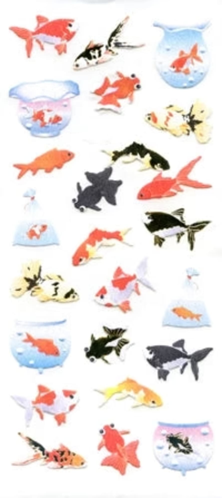 www.Japan-Best.net Jp089 Washi Gold Fish Stickers